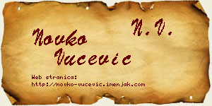 Novko Vučević vizit kartica